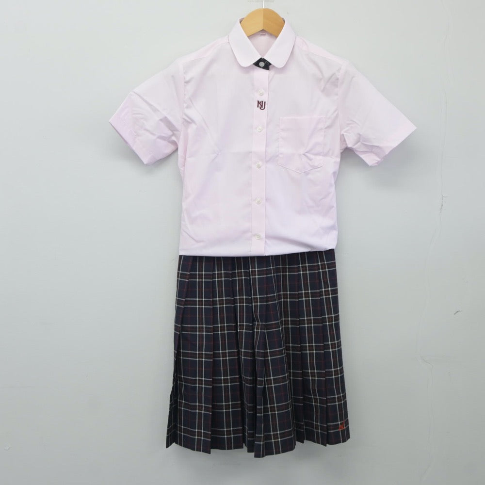 【中古】岐阜県 大垣日大高等学校 女子制服 3点（シャツ・スカート）sf024827