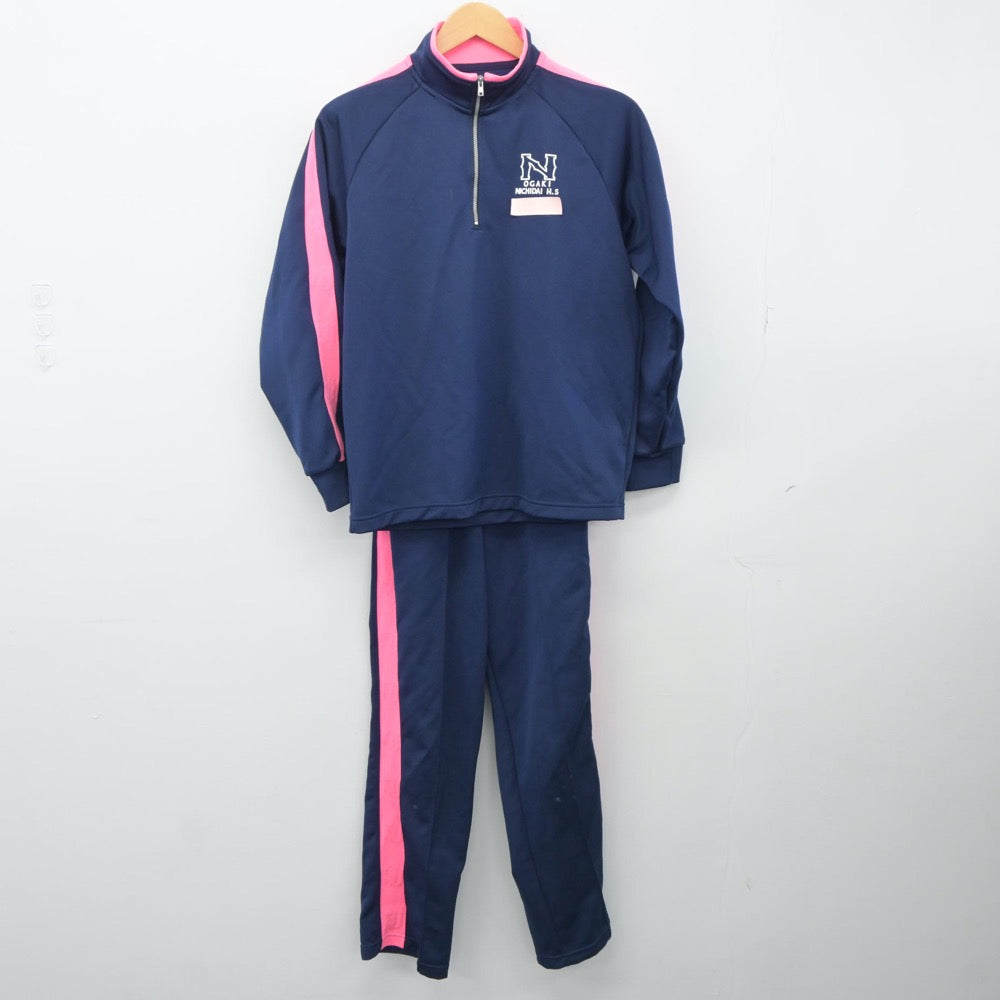 【中古】岐阜県 大垣日大高等学校 女子制服 3点（ジャージ 上・体操服 上・ジャージ 下）sf024828