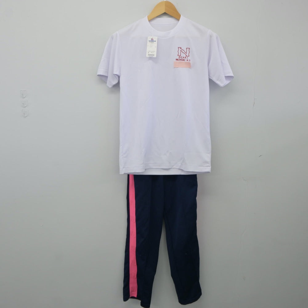 【中古】岐阜県 大垣日大高等学校 女子制服 3点（ジャージ 上・体操服 上・ジャージ 下）sf024828