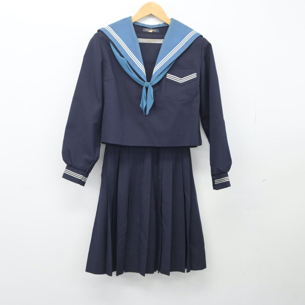 【中古】大阪府 清水谷高等学校 女子制服 3点（セーラー服・スカート）sf024829