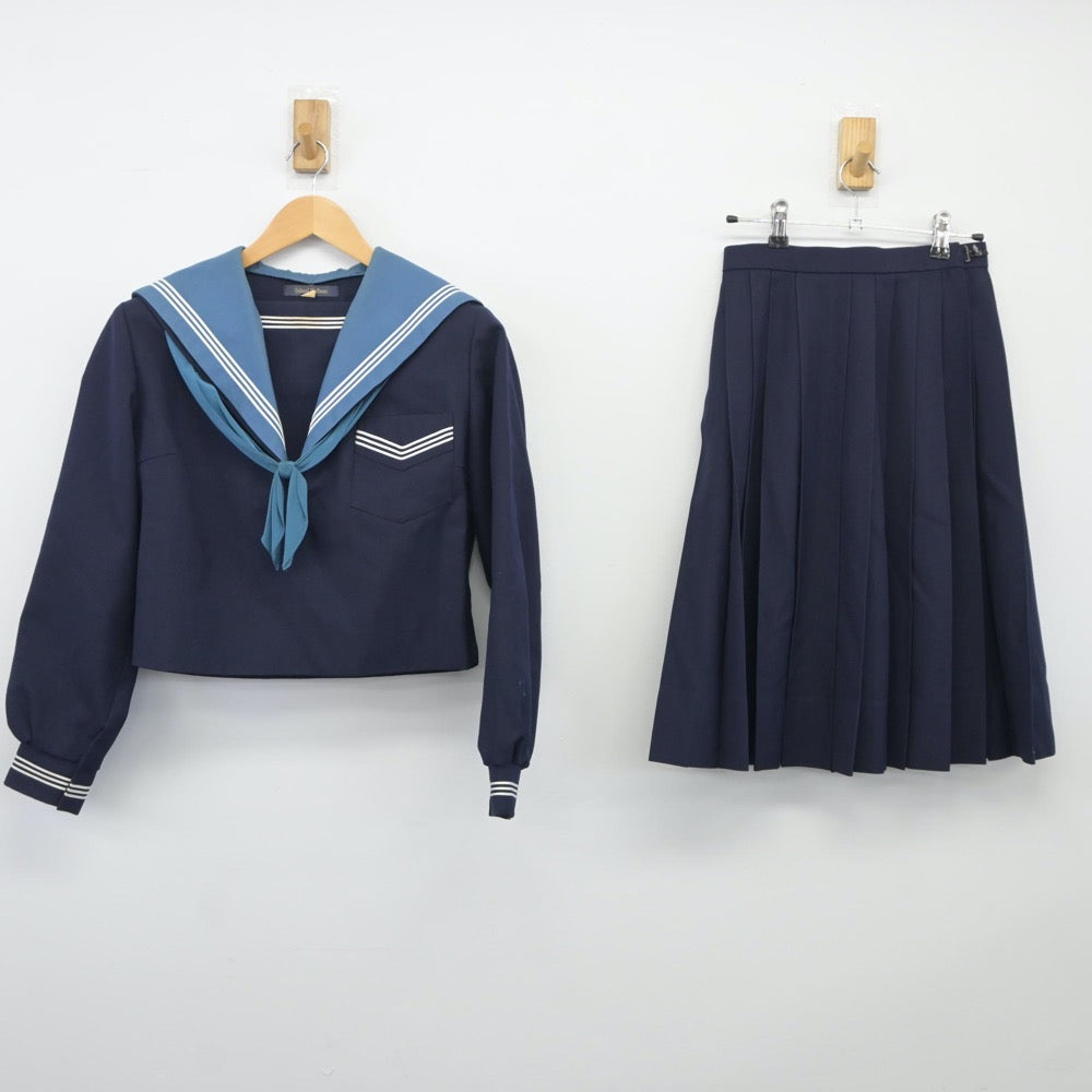 【中古】大阪府 清水谷高等学校 女子制服 3点（セーラー服・スカート）sf024829