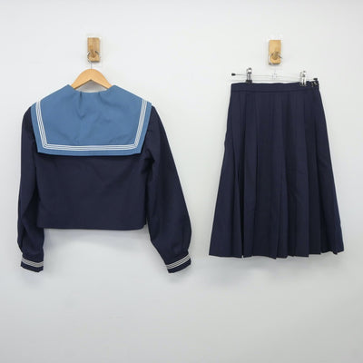 【中古】大阪府 清水谷高等学校 女子制服 3点（セーラー服・スカート）sf024829