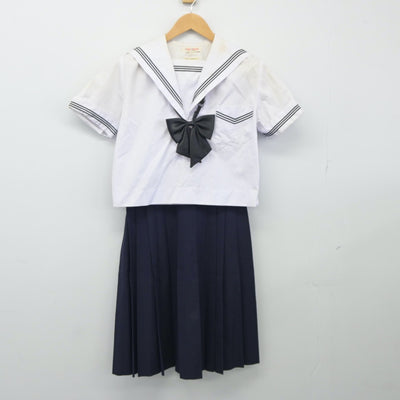 【中古】大阪府 清水谷高等学校 女子制服 3点（セーラー服・スカート）sf024830