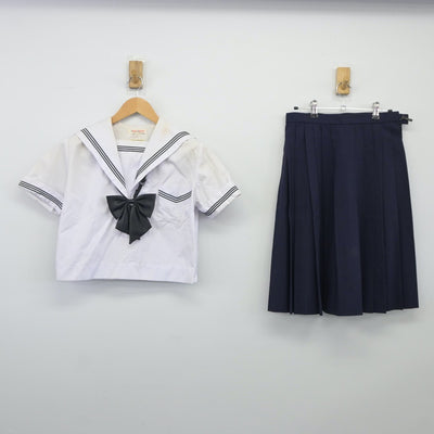 【中古】大阪府 清水谷高等学校 女子制服 3点（セーラー服・スカート）sf024830