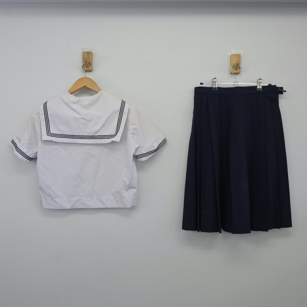 【中古】大阪府 清水谷高等学校 女子制服 3点（セーラー服・スカート）sf024830