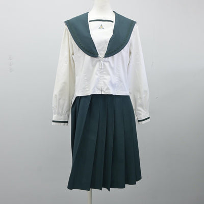 【中古】千葉県 成田国際高等学校 女子制服 4点（セーラー服・スカート）sf024836