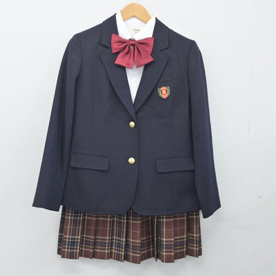 【中古】茨城県 鹿島学園高等学校 女子制服 4点（ブレザー・シャツ・スカート）sf024842