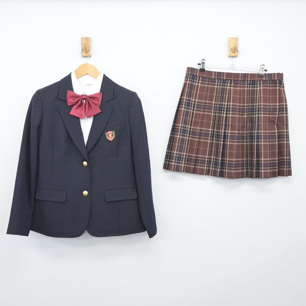 【中古】茨城県 鹿島学園高等学校 女子制服 4点（ブレザー・シャツ・スカート）sf024842