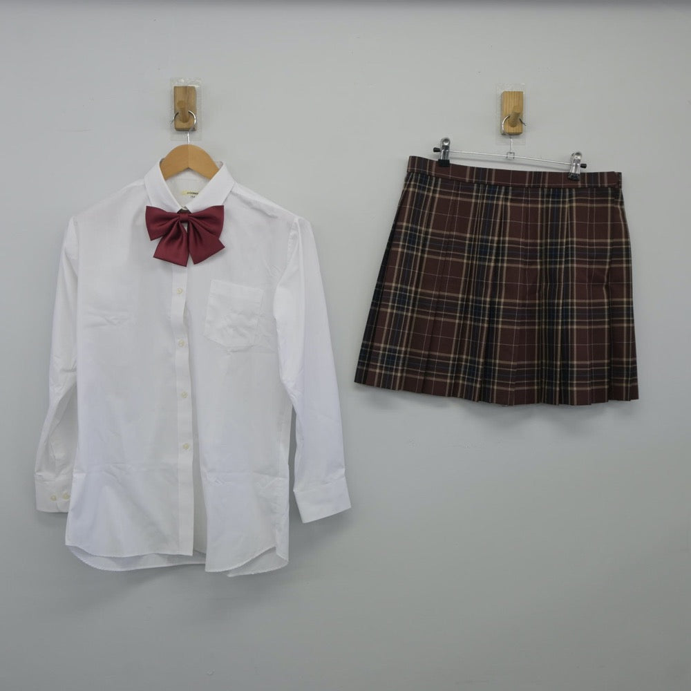 【中古】茨城県 鹿島学園高等学校 女子制服 4点（ブレザー・シャツ・スカート）sf024842