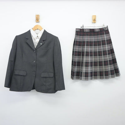 【中古】福島県 本宮高等学校 女子制服 4点（ブレザー・シャツ・スカート）sf024847