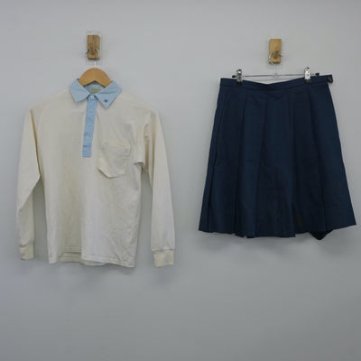 【中古】京都府 向島中学校 女子制服 3点（ブレザー・シャツ・スカート）sf024856