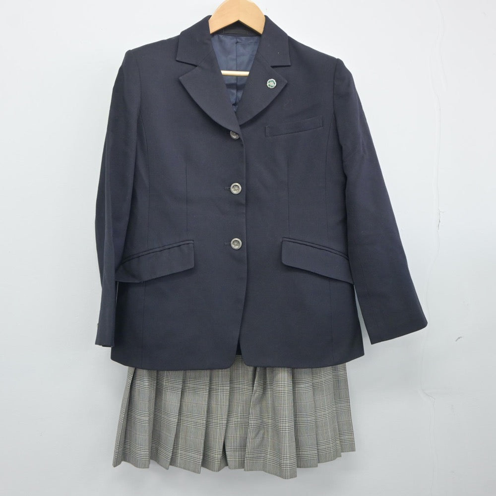 【中古】埼玉県 淑徳与野中学校・高等学校 女子制服 4点（ブレザー・ニット・スカート）sf024862