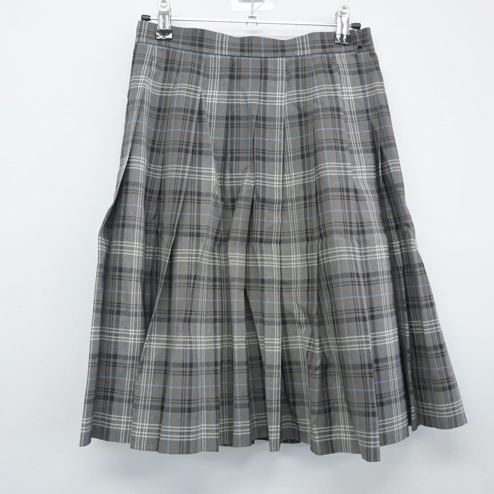 【中古】埼玉県 淑徳与野中学校・高等学校 女子制服 4点（シャツ・ニットベスト・スカート）sf024863