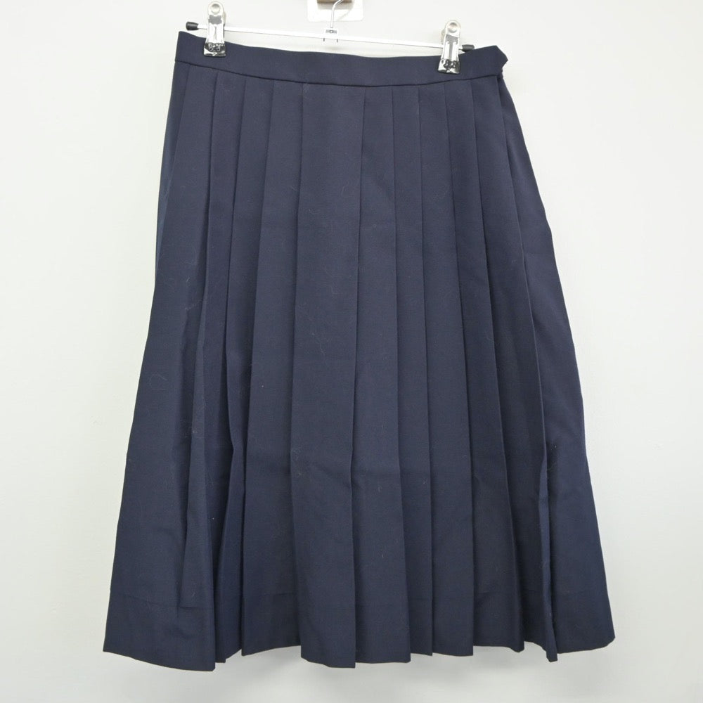 【中古】東京都 貝塚中学校 女子制服 3点（シャツ・ニットベスト・スカート）sf024867