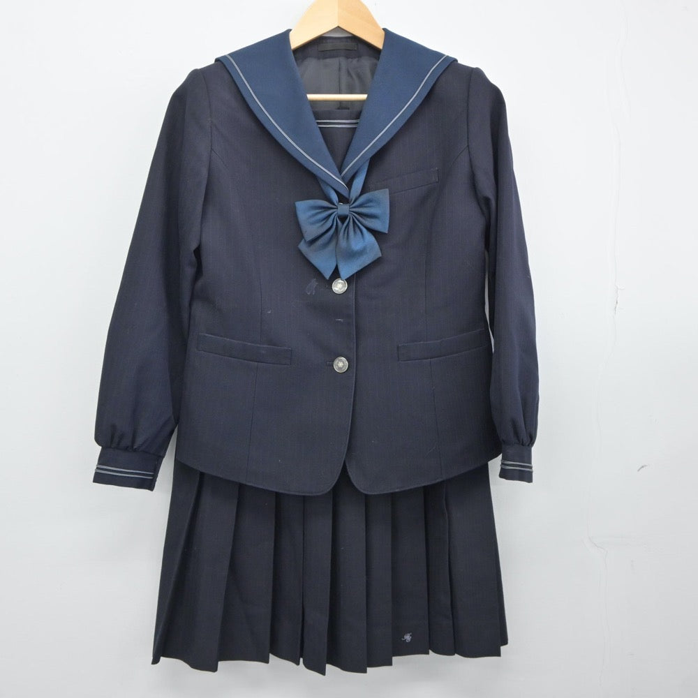 【中古】東京都 晴海総合高等学校 女子制服 3点（セーラー服・スカート）sf024868