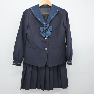 【中古】東京都 晴海総合高等学校 女子制服 3点（セーラー服・スカート）sf024868