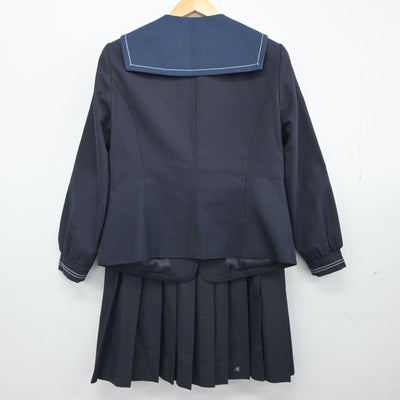 【中古】東京都 晴海総合高等学校 女子制服 3点（セーラー服・スカート）sf024868