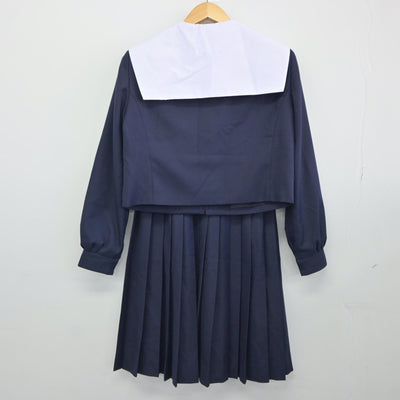 【中古】岐阜県 岐南中学校 女子制服 3点（セーラー服・スカート）sf024875