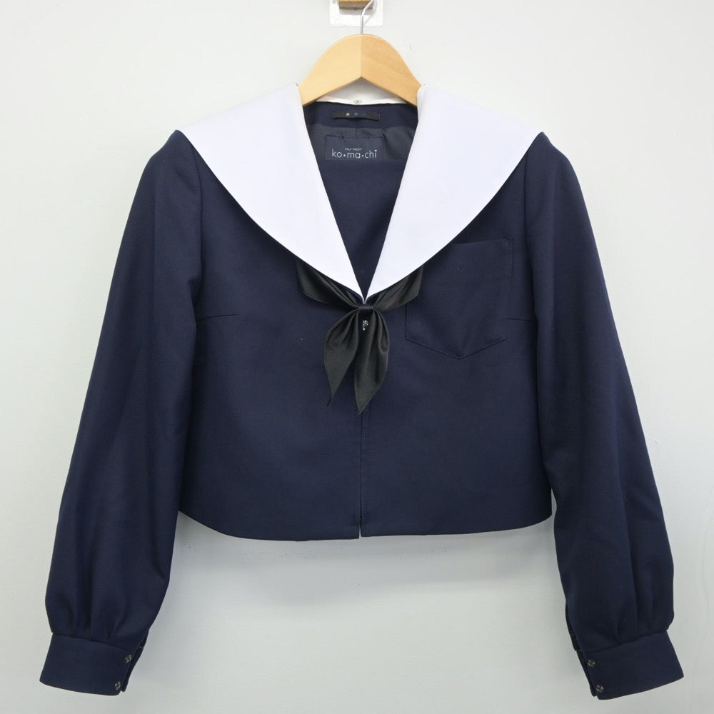 【中古】岐阜県 岐南中学校 女子制服 3点（セーラー服・スカート）sf024875