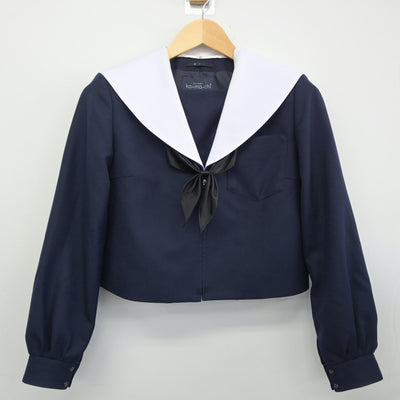 【中古】岐阜県 岐南中学校 女子制服 3点（セーラー服・スカート）sf024875