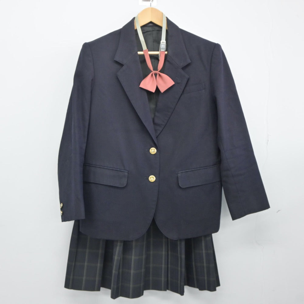 【中古】埼玉県 北本高等学校 女子制服 5点（ブレザー・ベスト・スカート）sf024877