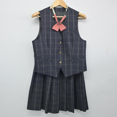 【中古】埼玉県 北本高等学校 女子制服 5点（ブレザー・ベスト・スカート）sf024877