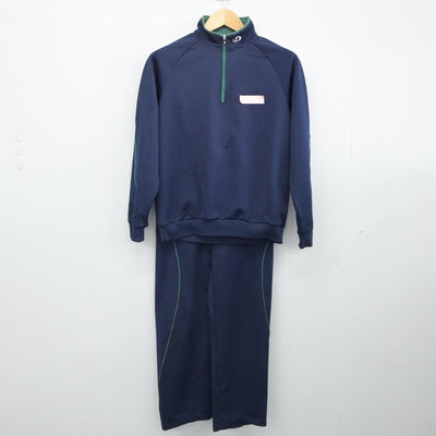 【中古】東京都 蓮沼中学校 女子制服 2点（ジャージ 上・ジャージ 下）sf024880