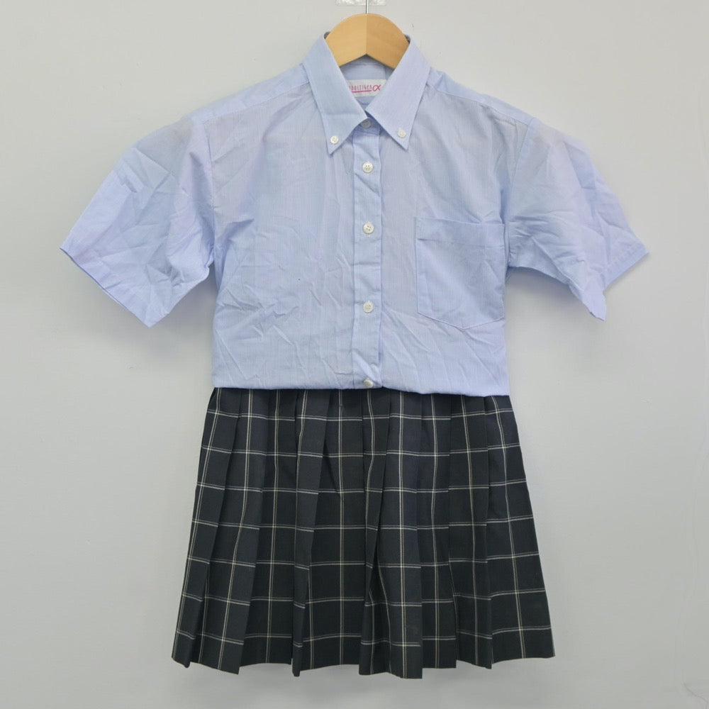 【中古】東京都 足立高等学校 女子制服 2点（シャツ・スカート）sf024886