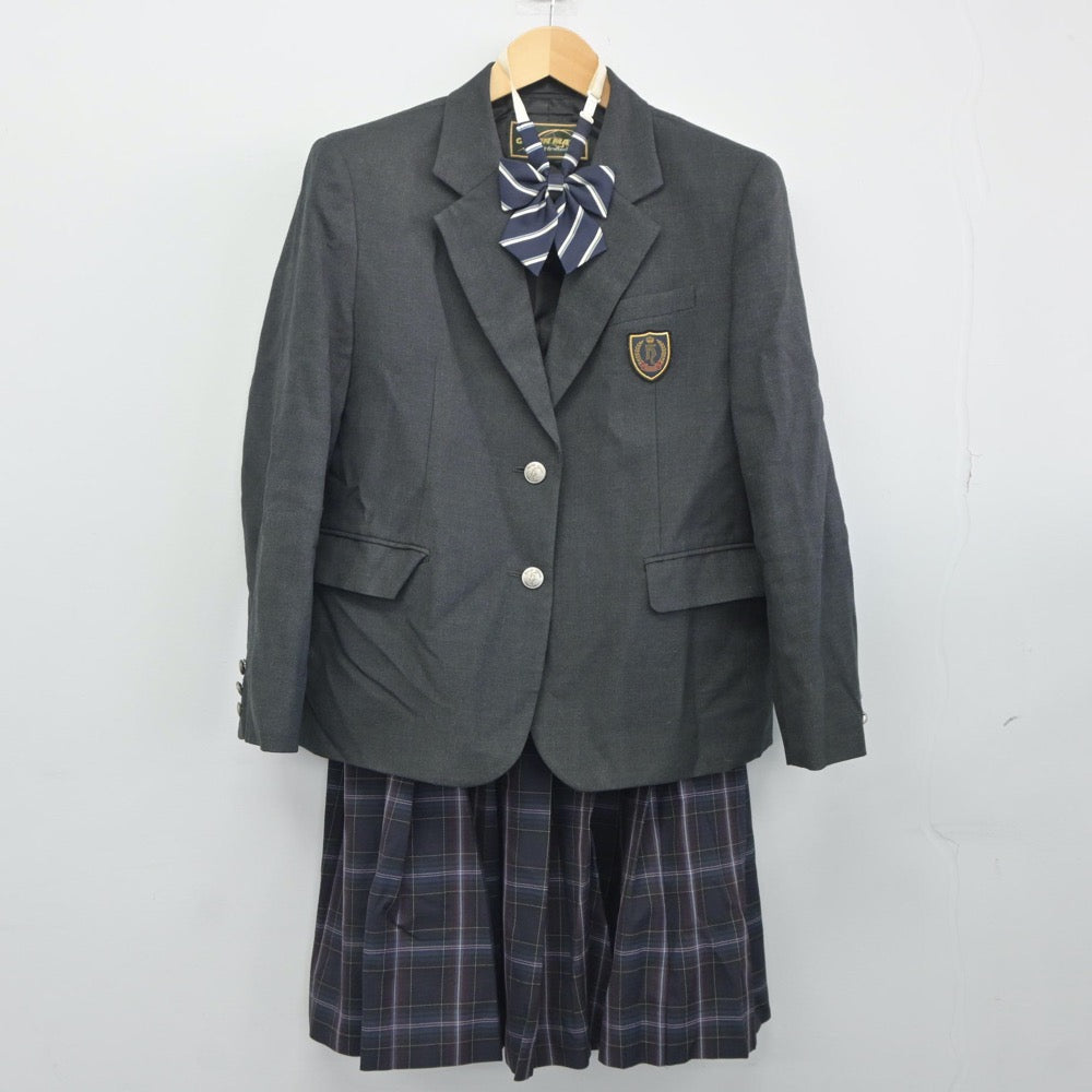 【中古】埼玉県 細田学園高等学校 女子制服 3点（ブレザー・スカート）sf024887