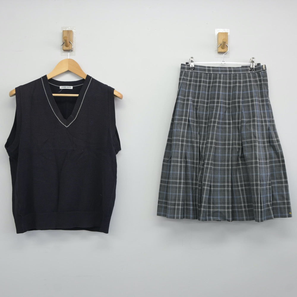 中古制服】埼玉県 細田学園高等学校 女子制服 2点（ニットベスト