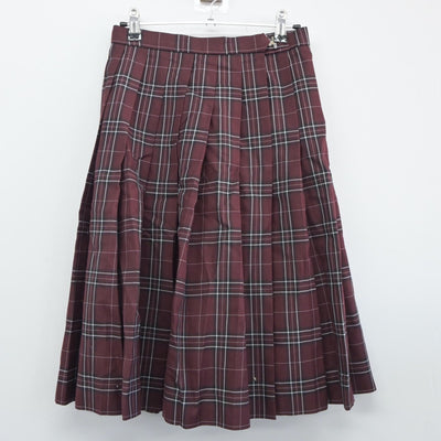 【中古】埼玉県 細田学園高等学校 女子制服 3点（ニット・スカート）sf024889