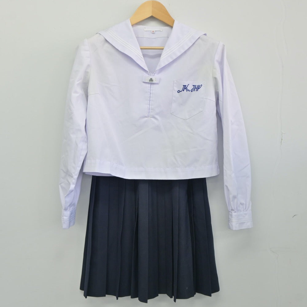 【中古】兵庫県 加古川東高等学校 女子制服 3点（セーラー服・スカート）sf024891