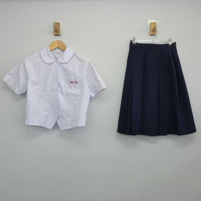 【中古】兵庫県 加古川西高等学校 女子制服 2点（シャツ・スカート）sf024894