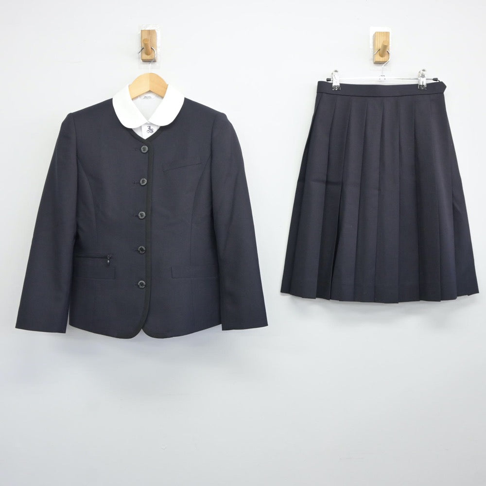 【中古】愛媛県 今治精華高等学校 女子制服 4点（ブレザー・シャツ・スカート）sf024896