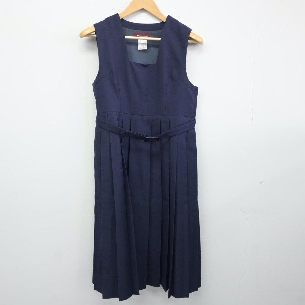 【中古】茨城県 水戸第三中学校 女子制服 3点（セーラー服・ジャンパースカート）sf024898