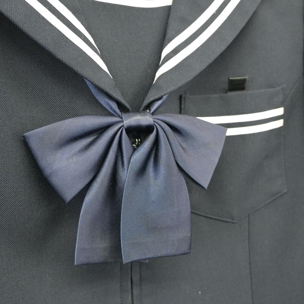 【中古】岡山県 足守中学校 女子制服 3点（セーラー服・スカート）sf024907