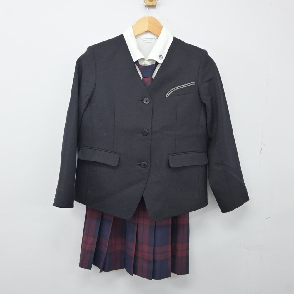 【中古】岩手県 岩手女子高等学校 女子制服 4点（ブレザー・シャツ・スカート）sf024911