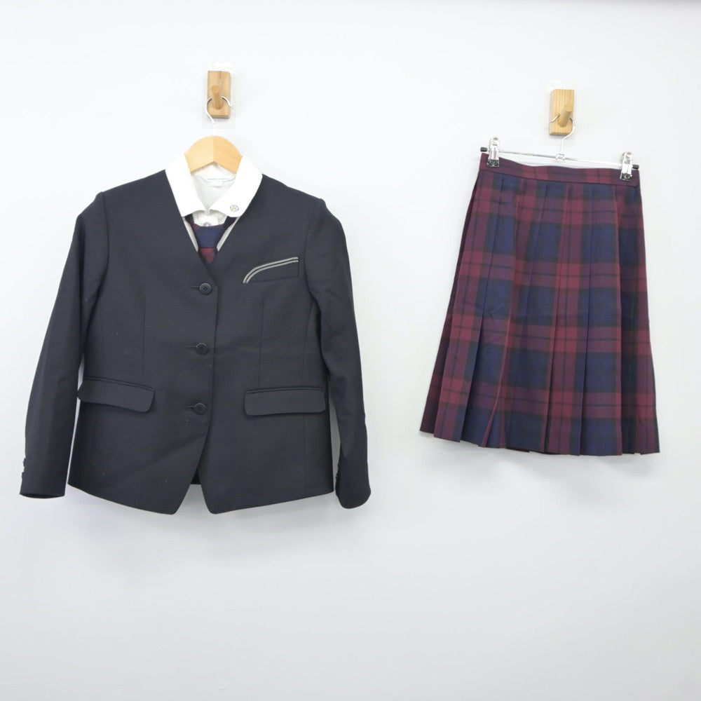 【中古】岩手県 岩手女子高等学校 女子制服 4点（ブレザー・シャツ・スカート）sf024911