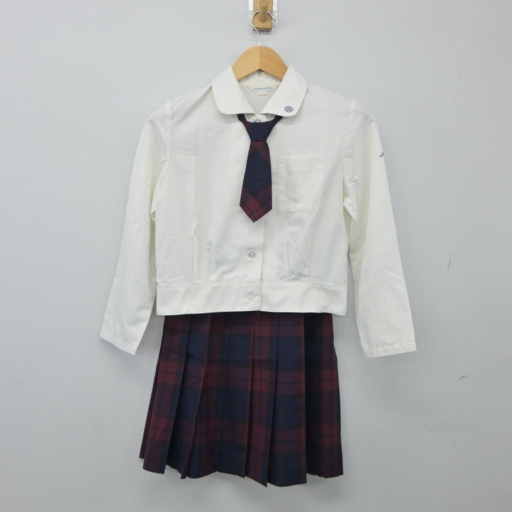 【中古】岩手県 岩手女子高等学校 女子制服 4点（ブレザー・シャツ・スカート）sf024911