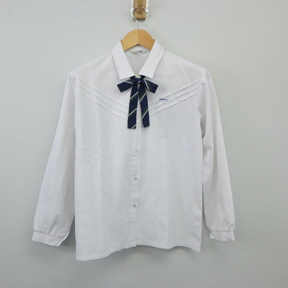 【中古】福岡県 玄界高等学校 女子制服 6点（ブレザー・ベスト・シャツ・スカート）sf024913