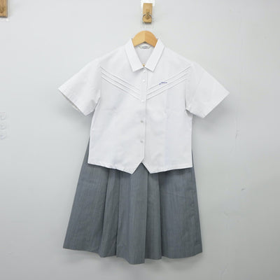 【中古】福岡県 玄界高等学校 女子制服 2点（シャツ・スカート）sf024914