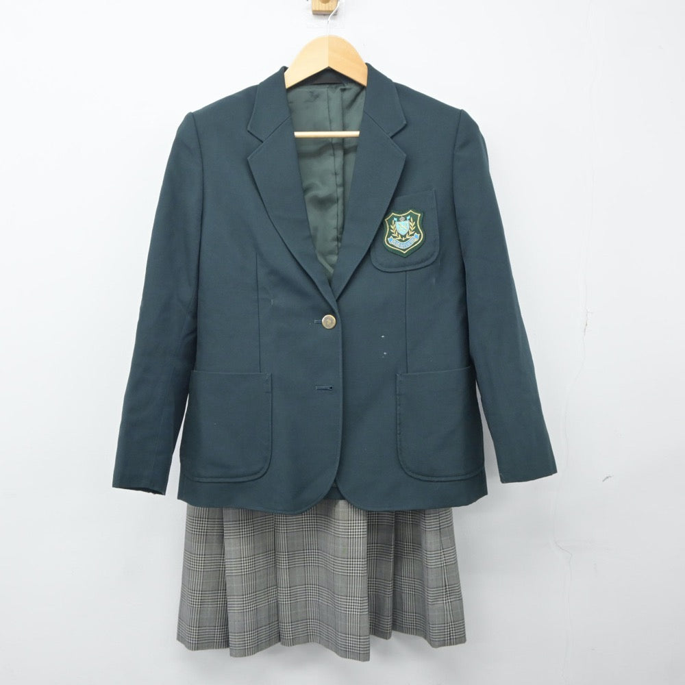 【中古】宮城県 西多賀中学校 女子制服 3点（ブレザー・ベスト・スカート）sf024918