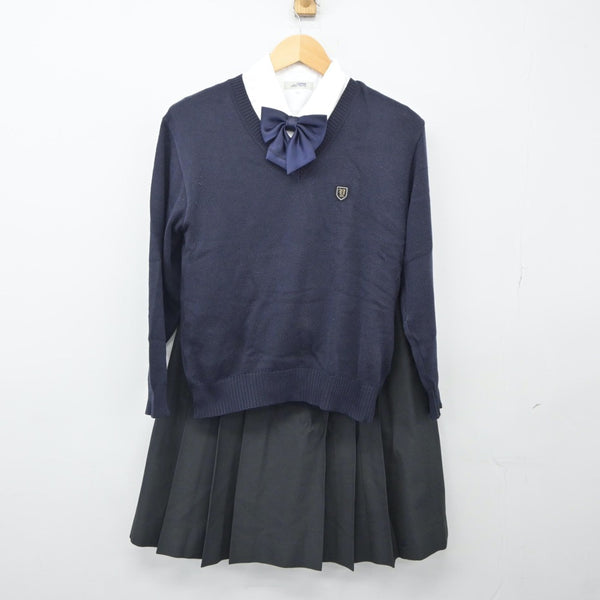 【中古制服】広島県 安西高等学校 女子制服 4点（ニット・シャツ・スカート）sf024925【リサイクル学生服】 | 中古制服通販パレイド