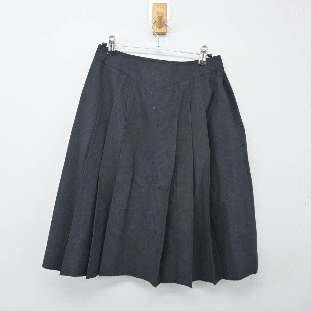 【中古】広島県 安西高等学校 女子制服 4点（ニット・シャツ・スカート）sf024925