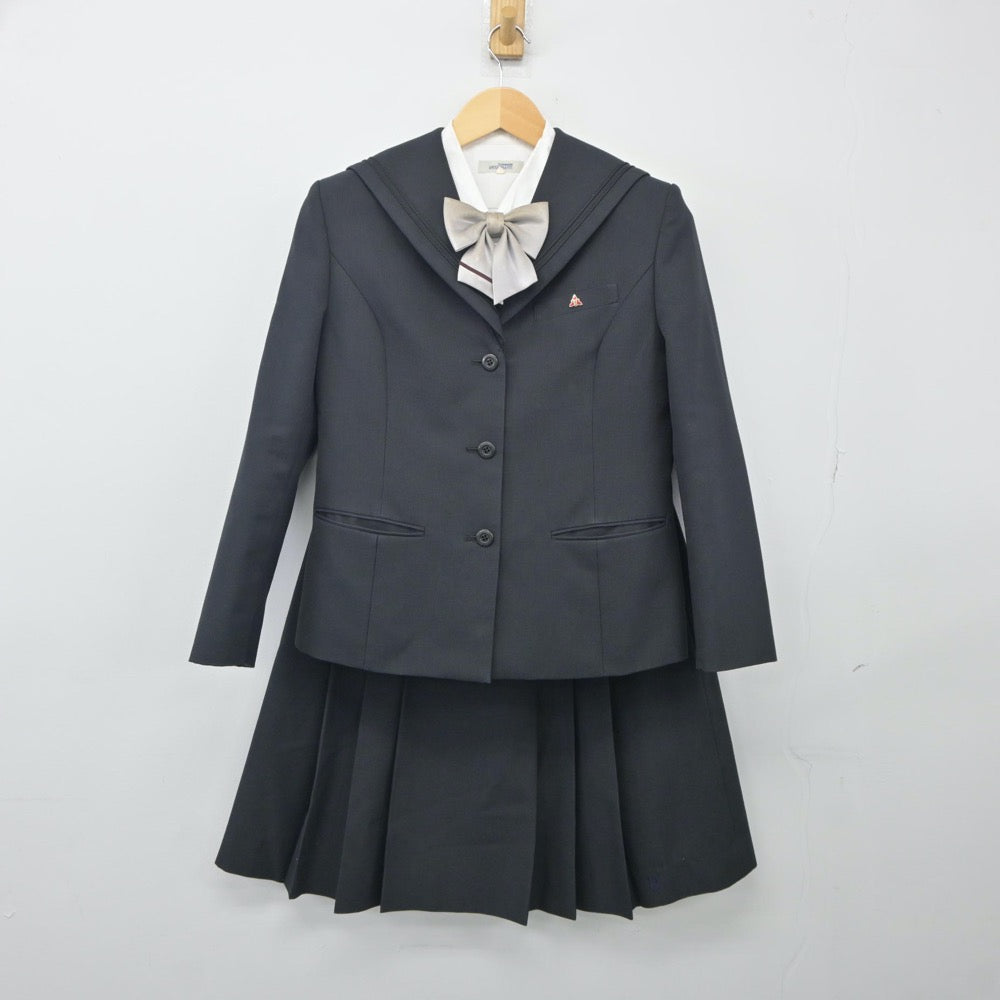 【中古】広島県 安西高等学校 女子制服 5点（ブレザー・シャツ・スカート）sf024926