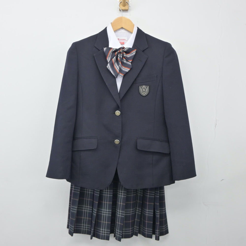 【中古】埼玉県 春日部工業高等学校 女子制服 5点（ブレザー・ニット・シャツ・スカート）sf024929