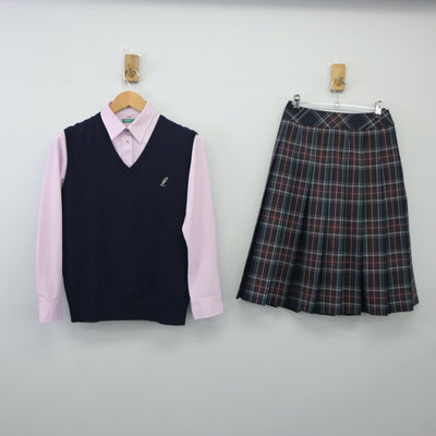 【中古】大阪府 大阪高等学校 女子制服 3点（学ラン・シャツ・スカート）sf024932