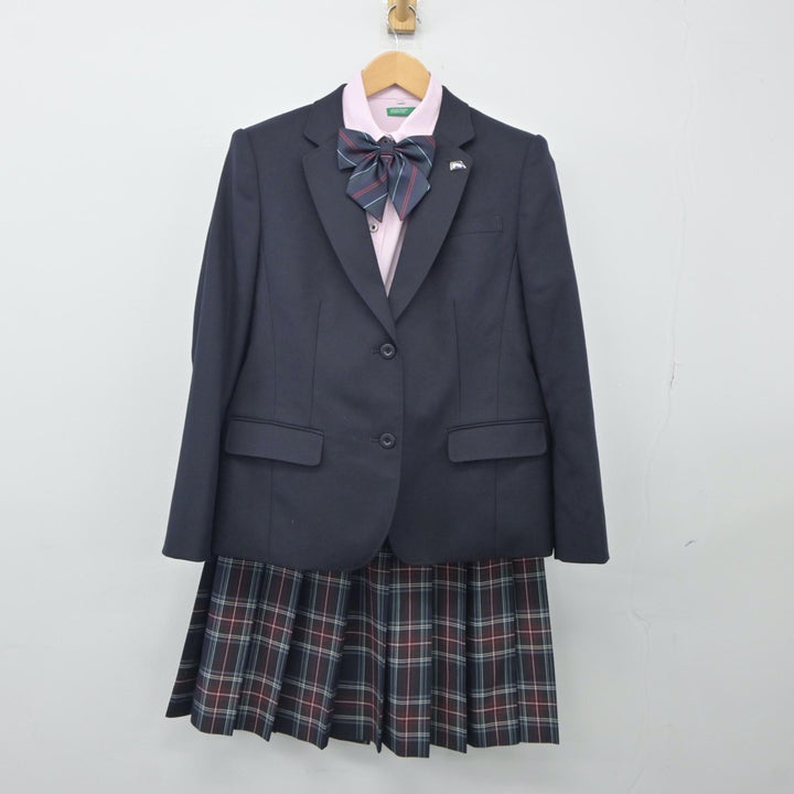 【中古】大阪府 大阪高等学校 女子制服 5点（ブレザー・シャツ・スカート）sf024933