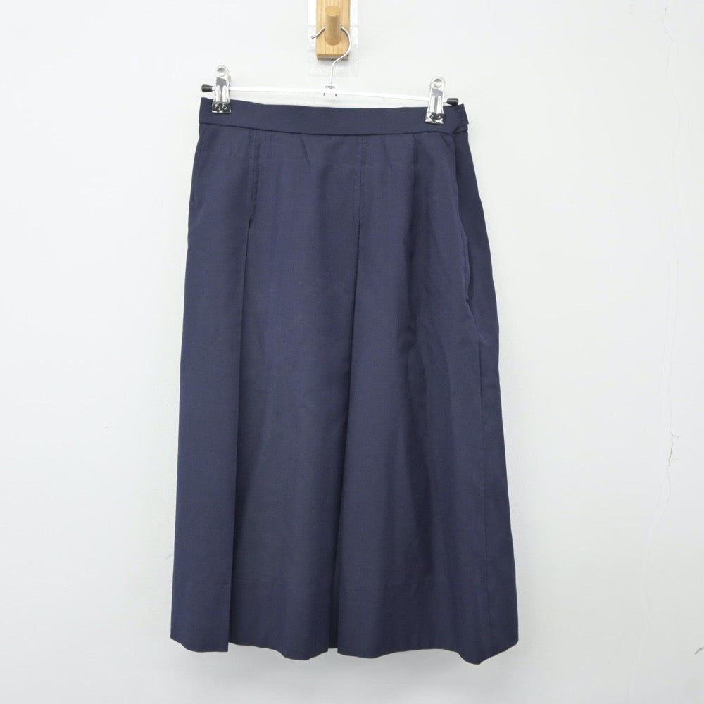 【中古】埼玉県 川越女子高等学校 女子制服 3点（ベスト・シャツ・スカート）sf024938