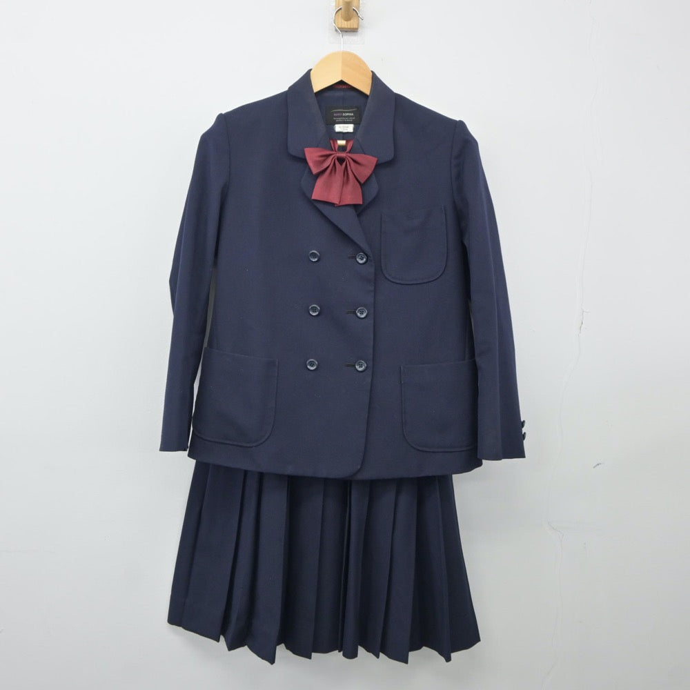 【中古】愛媛県 松山南第二中学校 女子制服 4点（ブレザー・ベスト・スカート）sf024940